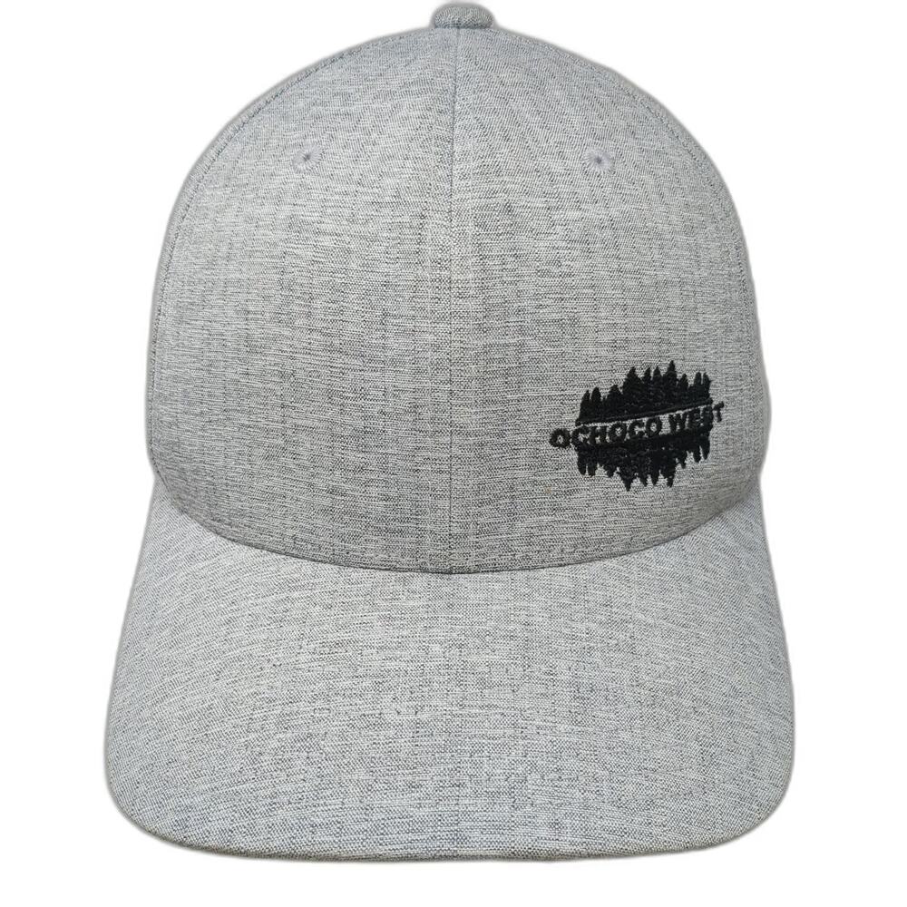Flexfit Baseball Cap Gray XL Ochoco West Forest Treeline Hat Fitted Embroidered